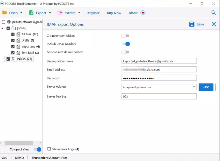 mailbird export address book